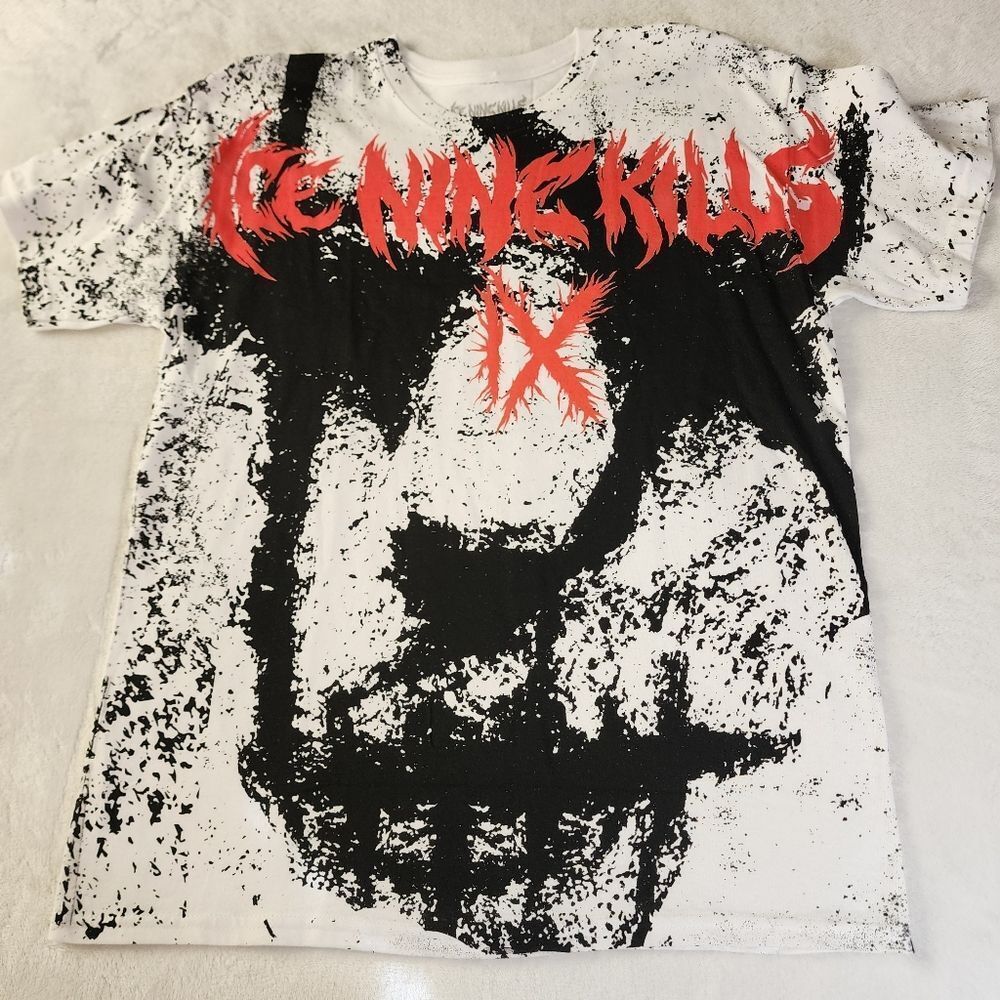 Ice Nine Kills Tshirt With Graphic Size Large New Without Tags